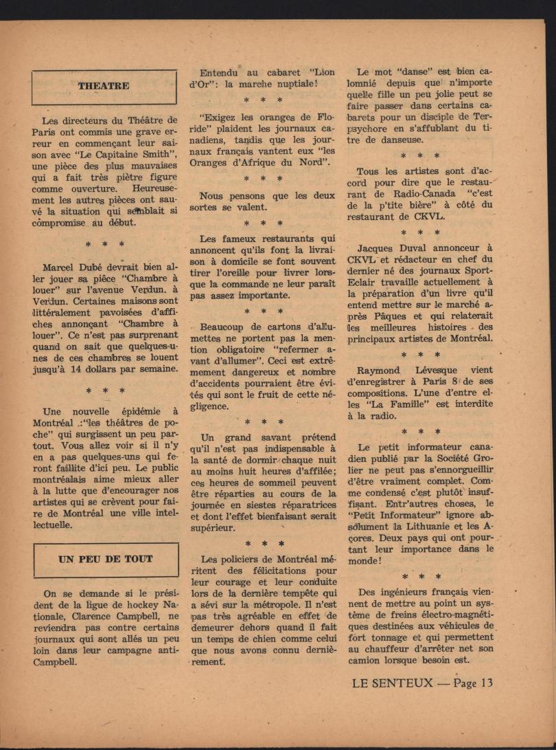 Le Senteux no date pp 13