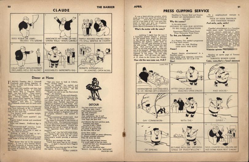 The Barker vol 1 no 1 pp 20-21