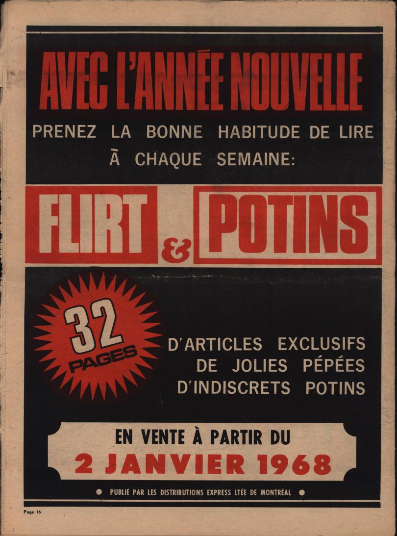 Détective 1967 12 30 bc ad Flirt & Potins